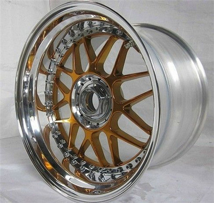 BSL02/3 piece wheels for BMW/step lip/RBR design wheels/concave wheel design/Gold wheels