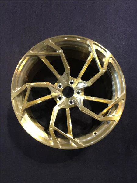 Bright​ golden foged wheels