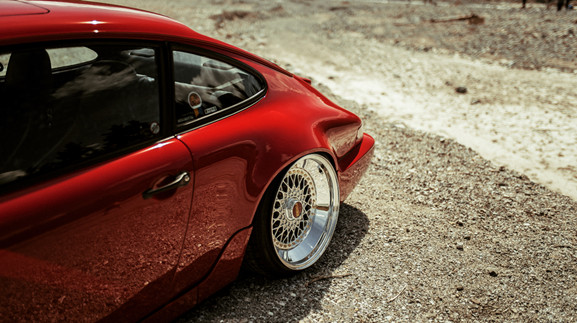 Red Porsche BBS wheels -brwheel slant lip 19 inch