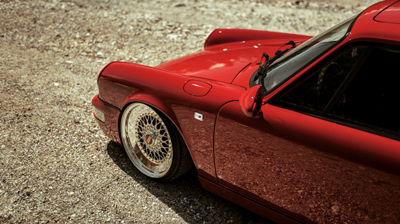 Red Porsche BBS wheels -brwheel slant lip 16 inch