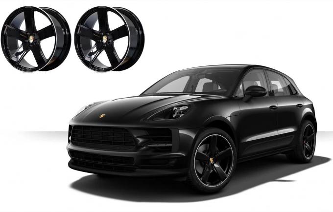 21 Inch Porsche Macan Sport Classic OEM Wheels Painted In Satin Platinum 21 Inch Porsche Macan Sport Classic OEM Wheels Painted In Satin Platinum