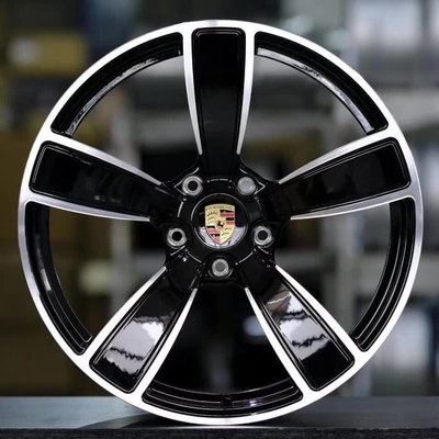 Custom 20" Porsche Cayenne Sport Classic Design OEM Wheels Jet Black Metallic