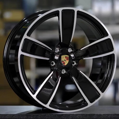 Custom 20" Porsche Cayenne Sport Classic Design OEM Wheels Jet Black Metallic