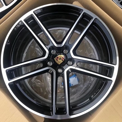 20 Inch Porsche Macan Turbo Wheel Black High Gloss Painted Machine Face