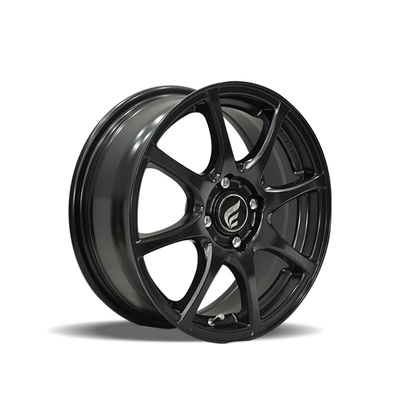 15x6 Flow Form Aluminum Alloy Wheels 4X100 Bolt Pattern with Black Rim and Light Weight Fit for Toyota Hyundai and Ford