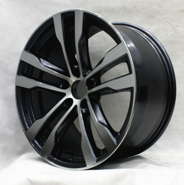 20 Inch Aluminum Alloy Wheels 5x120 Bolt Pattern Aftermarket Rims Black Painted for BMW