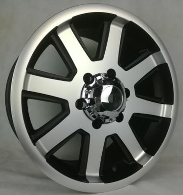 17 Inch 6 Lug Off Road Wheels Aftermarket 4x4 Aluminum Truck Rims Black with Machine Face