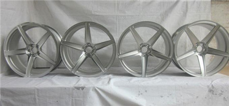 BA19/19 inch 20 inch 21 inch Aluminum Alloy Monoblock Forged Wheels by Replica Silver HRE design with 5 Spoke Rims