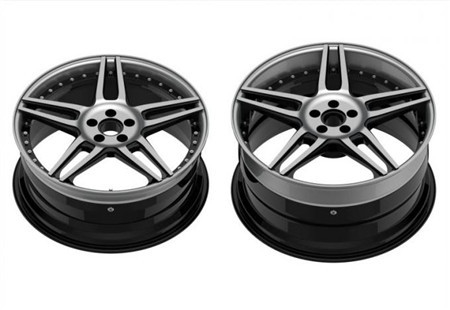 22 Inch Custom Forged Wheels 3 Piece Structure Reverse Mount Five Split Spokes Staggered Wheels for Maserati