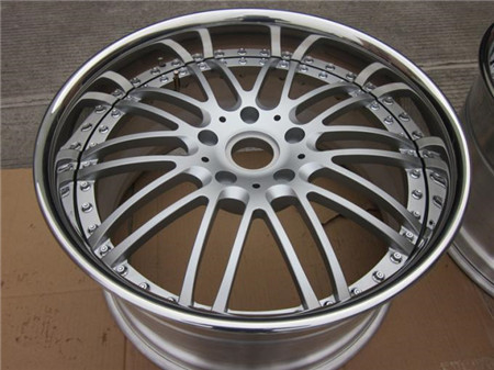 BFL26 3 piece forged wheels for porsche Panamera Anodized silver wheels design for vellano