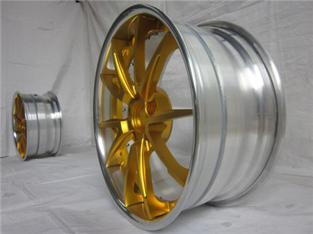 BFL25/3 piece forged wheels for maserati/Anodized Gold wheels/The design for MHT niche