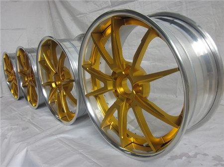 BFL25/3 piece forged wheels for maserati/Anodized Gold wheels/The design for MHT niche