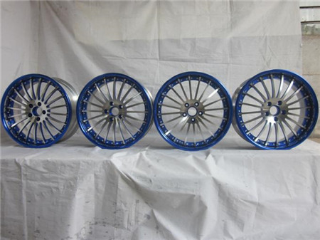 BLF23/Custom 20 inch 3 piece wheels for BMW/high gloss blue brushed face