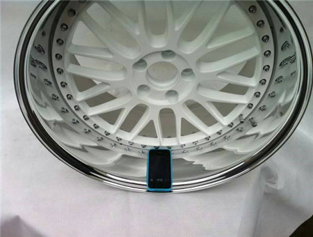 BC08/3 piece wheels for Toyota/deep dish wheels/polish outer lip/white wheels/custom rims