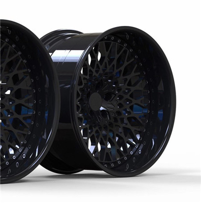 BC71 Cheap Benz Super Deep Dish Concave Forged 2 Piece Wheels Black Rim