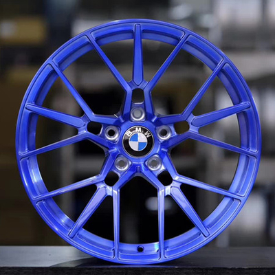 BA51 Blue Forged Monoblock Rims Custom BMW Wheels 6061-T6 Aluminum