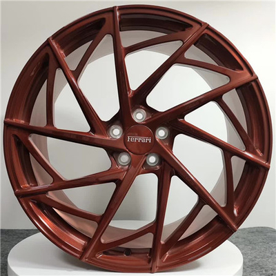 BA68 Custom Copper Ferrari 458 488 812 599 F12 Wheels Forged Monoblock Rim