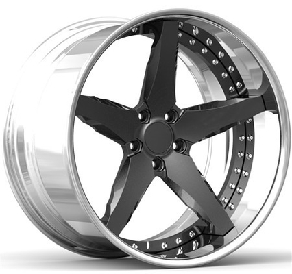 BBF29 Design of the golden pentacle Camaro 21x12 2 Piece Forged Wheels