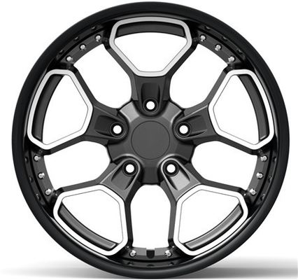 BBF30 Ford Jeep Jaguar Benz 18x10 2 Piece Forged Wheels Black Power style