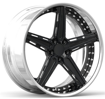 BBF31 Classic hollow out design of 5 spokes Benz 20x10 2 Piece Forged Wheels