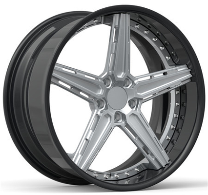 BBF31 Classic hollow out design of 5 spokes Benz 20x10 2 Piece Forged Wheels