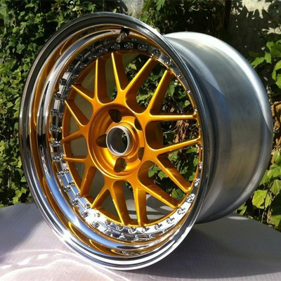 BSL02/3 piece wheels for BMW/step lip/RBR design wheels/concave wheel design/Gold wheels