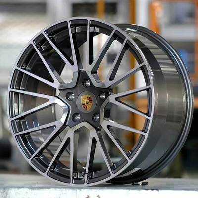 Custom Porsche Cayenne RS Spyder Design OEM Wheels Gun Metal High Gloss Black