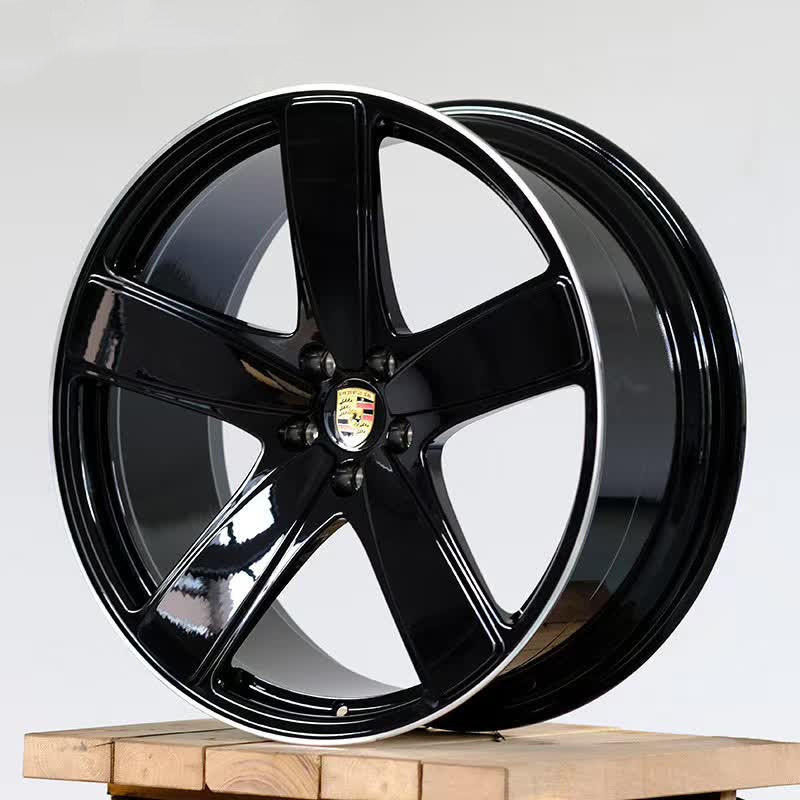 21 Inch Porsche Macan Sport Classic OEM Wheels Painted In Satin Platinum 21 Inch Porsche Macan Sport Classic OEM Wheels Painted In Satin Platinum