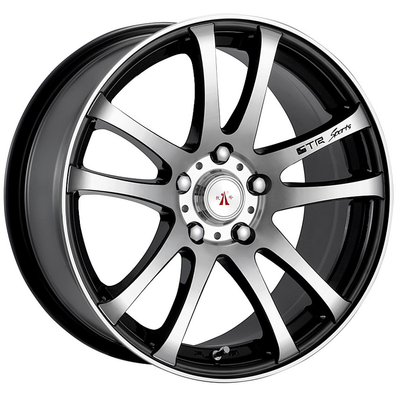 14 Inch Aluminum Wheels Light Weight Aftermarket Rims Black Color with Silver Face for Fiesta,Citroen Sega,Mazida MX3
