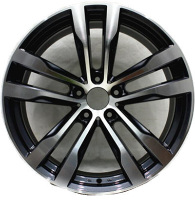 20 Inch Aluminum Alloy Wheels 5x120 Bolt Pattern Aftermarket Rims Black Painted for BMW