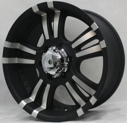 20 Inch Black Aftermarket Off Road Wheels with Machined face 4x4 Cheap Alloy Rims for Pickup and Trucks