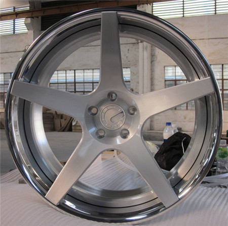 BFL24/3 piece forged wheels for Mercedes Benz/high gloss silver brushed/The design for ADV