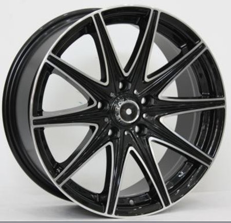 BCZ08 Ford Falcon 17 inch 18 inch 5*114.3 120 Black Machine Face cast concave spokes wheels