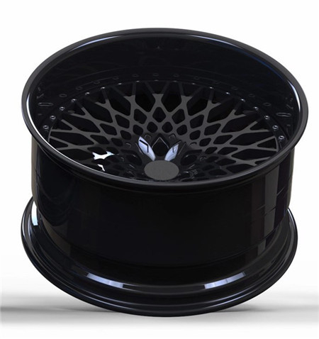 BC71 Cheap Benz Super Deep Dish Concave Forged 2 Piece Wheels Black Rim