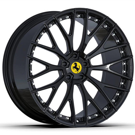 BA56 Black Forged Monoblock Rim Custom Ferrari 458 488 812 599 F8 FF Wheels