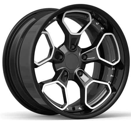 BBF30 Ford Jeep Jaguar Benz 18x10 2 Piece Forged Wheels Black Power style