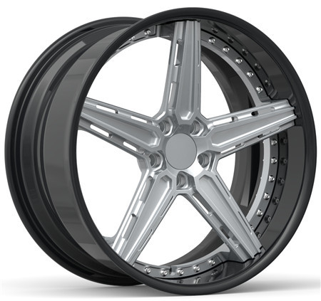 BBF31 Classic hollow out design of 5 spokes Benz 20x10 2 Piece Forged Wheels