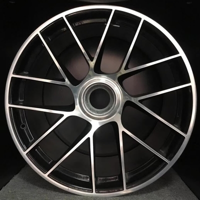 Porsche 911 20-Inch Wheel Turbo Sport III Central Lock Black Machine Face